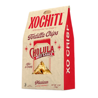 xochitl brand tortilla chips that are cholula hot sauce flavored