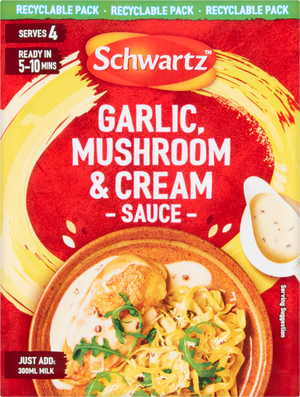 Garlic, Mushroom & Cream Sauce