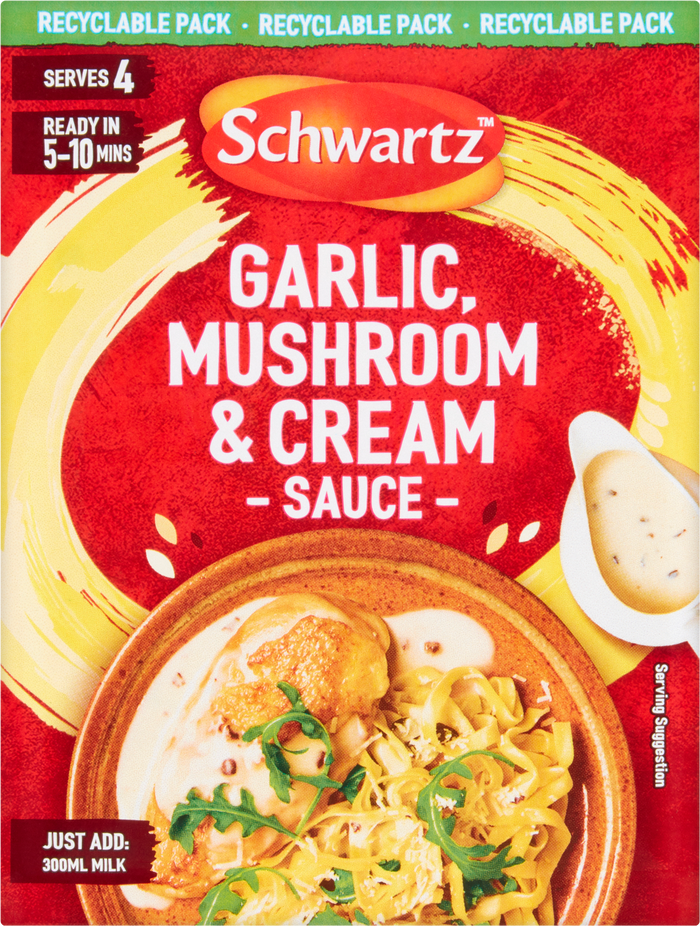 Garlic, Mushroom & Cream Sauce